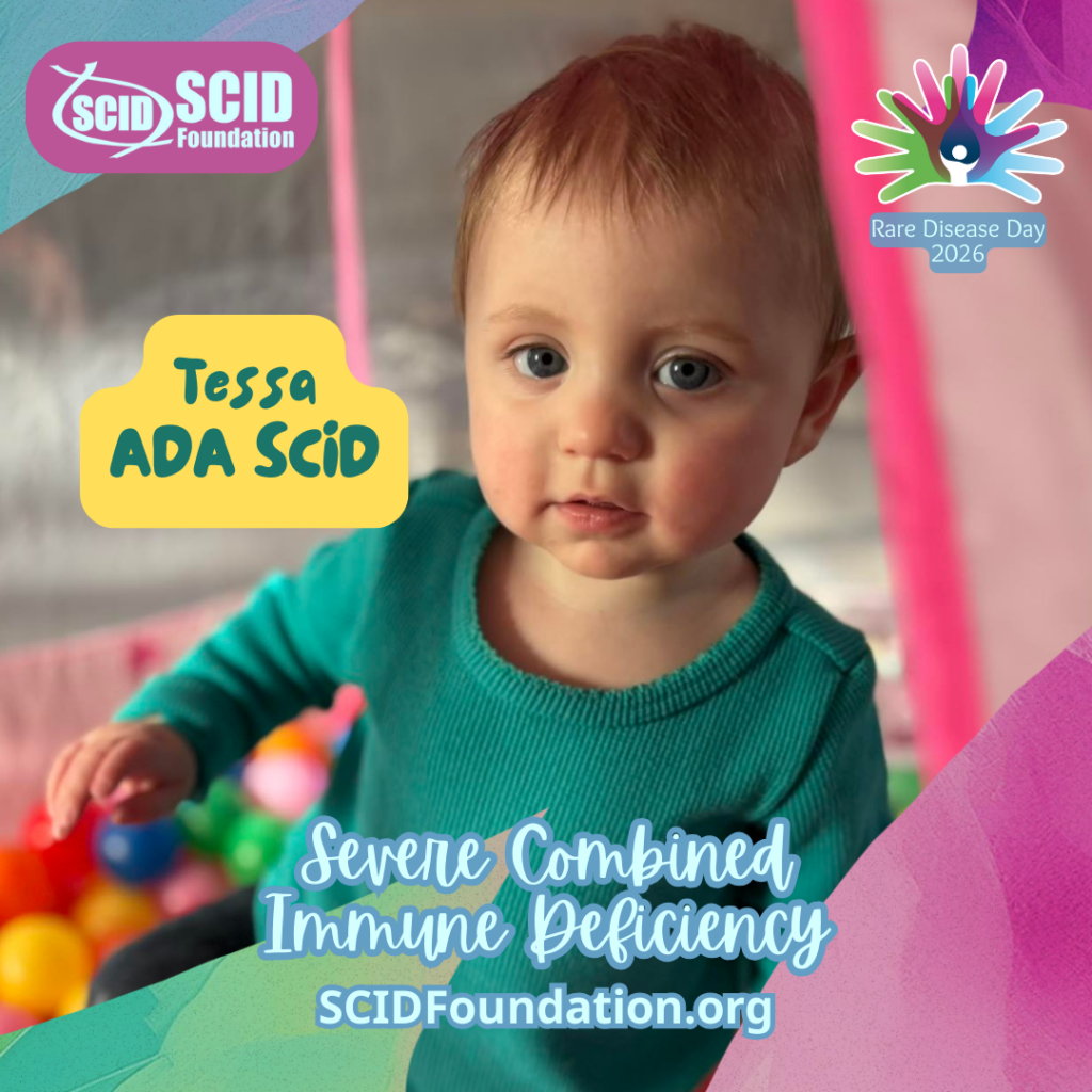 Tessa ADA SCID raising awareness for Severe Combined Immune Deficiency